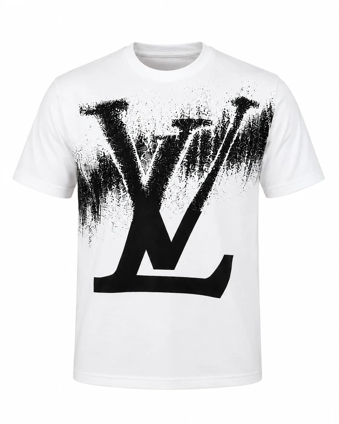 Men's Premium Quality Tee LV with Branded Logo | White — view 1