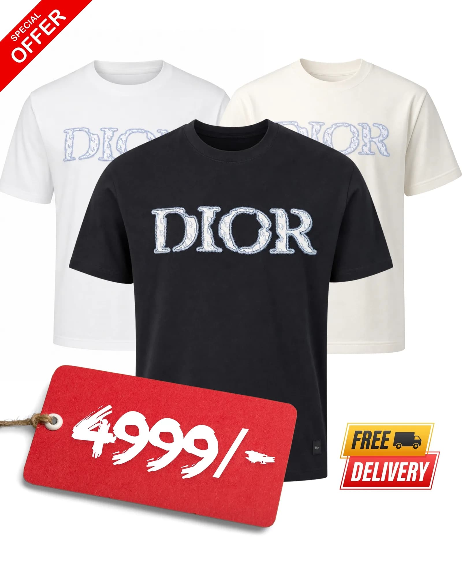 Pack of 3 | Men's Premium Combed Cotton | Drop Shoulder